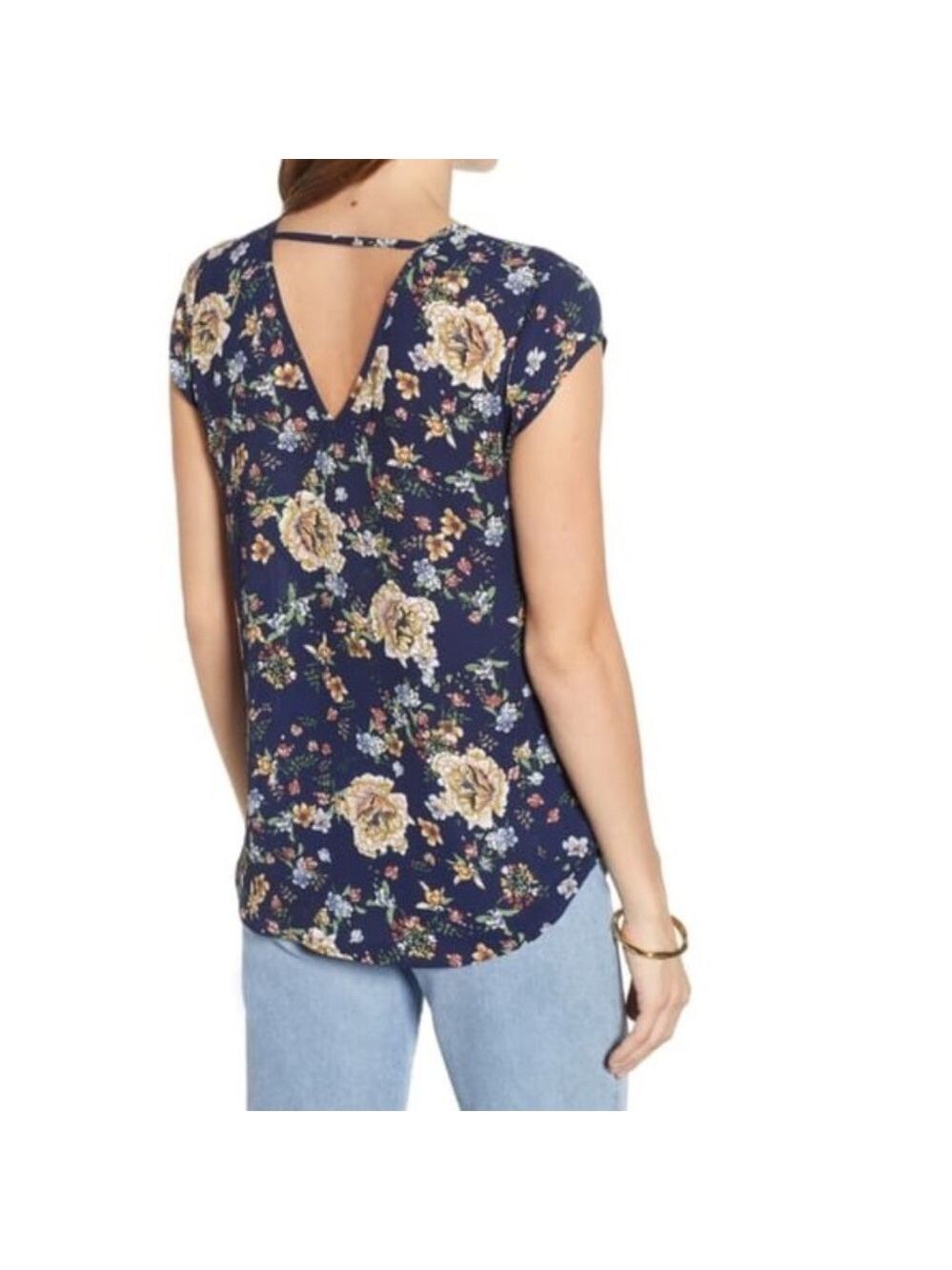 Halogen Double V-Neck Top - Picture 2 of 5